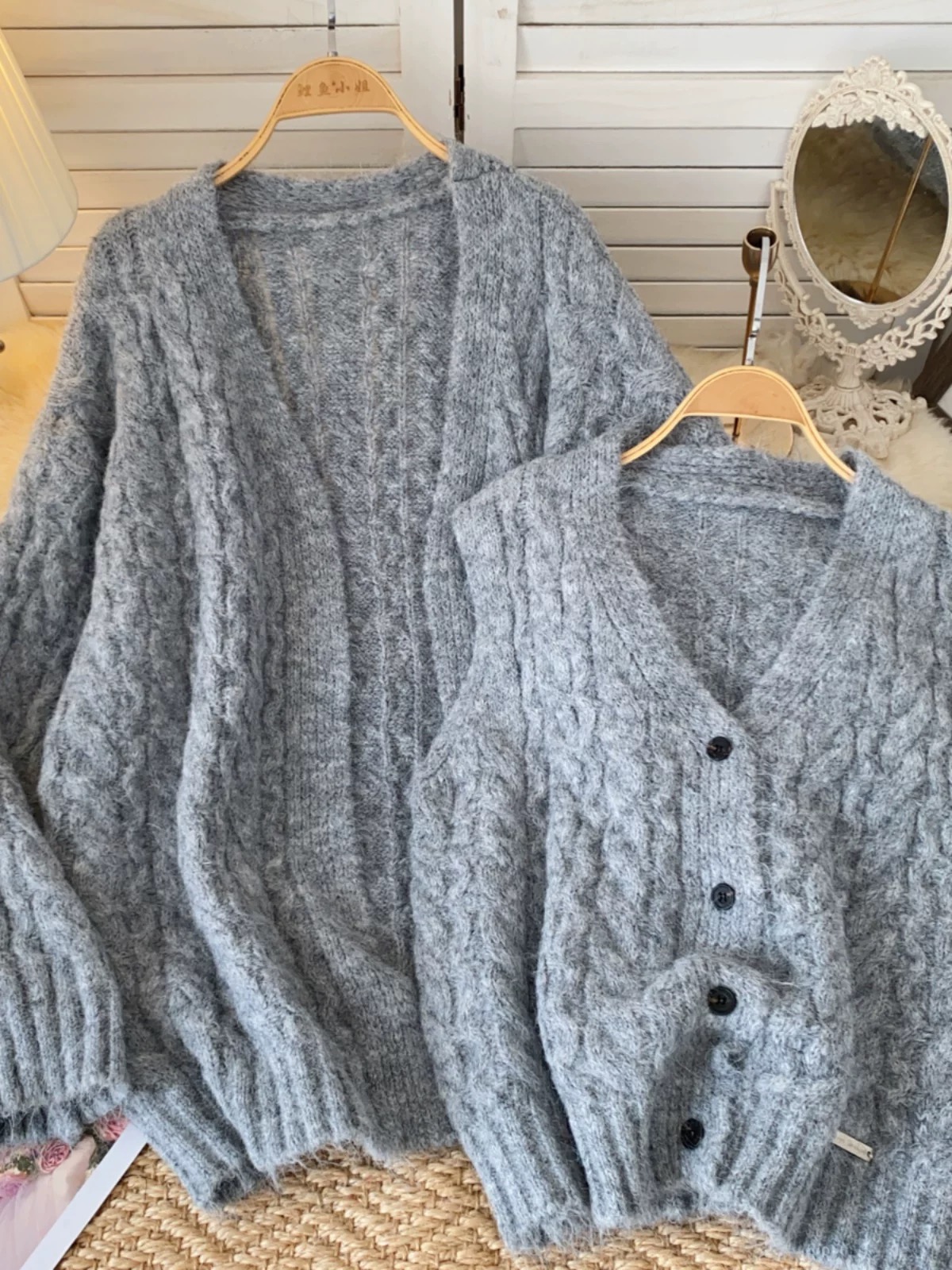 Smooth comfort knitted sweater set KS111 images